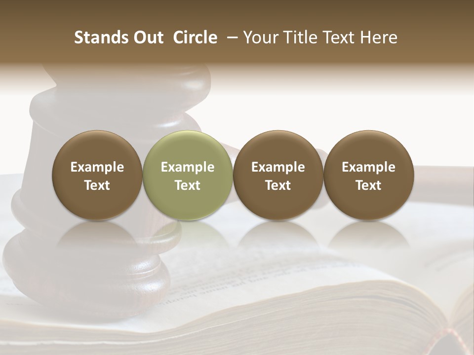 Crimecase Gavel Authority PowerPoint Template