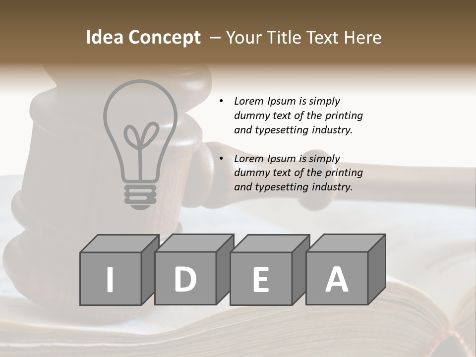 Crimecase Gavel Authority PowerPoint Template