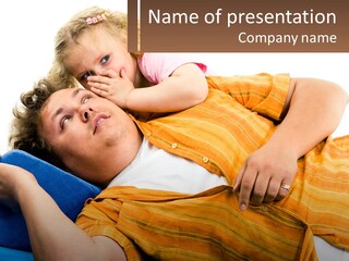 Parenthood Father Tell PowerPoint Template