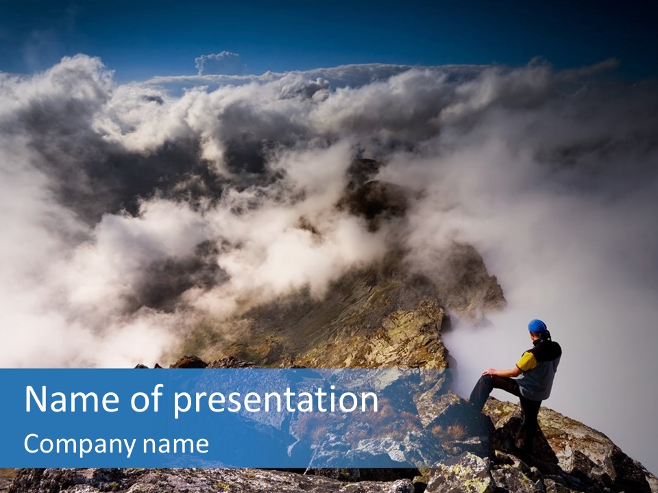 Sky Rock Mountain PowerPoint Template