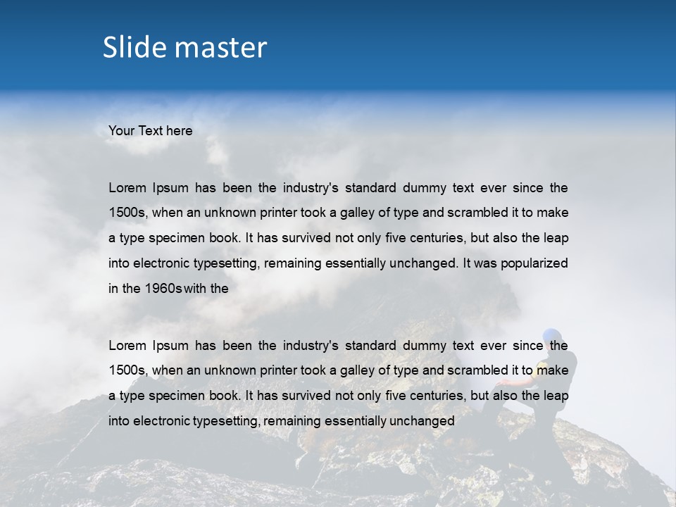 Sky Rock Mountain PowerPoint Template