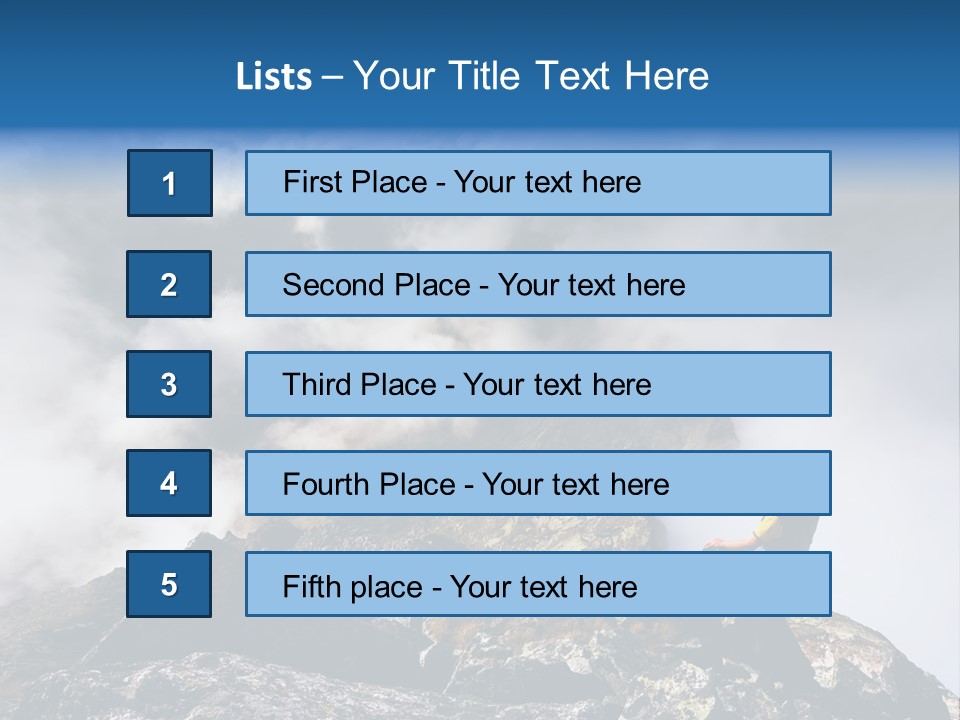 Sky Rock Mountain PowerPoint Template