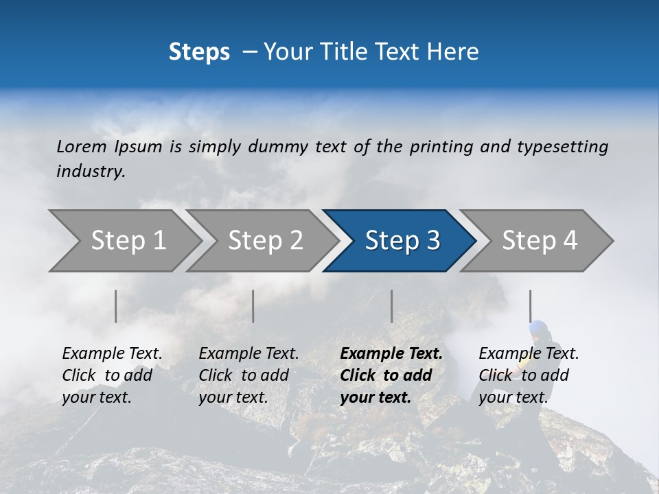 Sky Rock Mountain PowerPoint Template