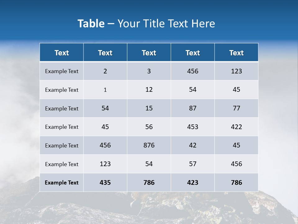 Sky Rock Mountain PowerPoint Template