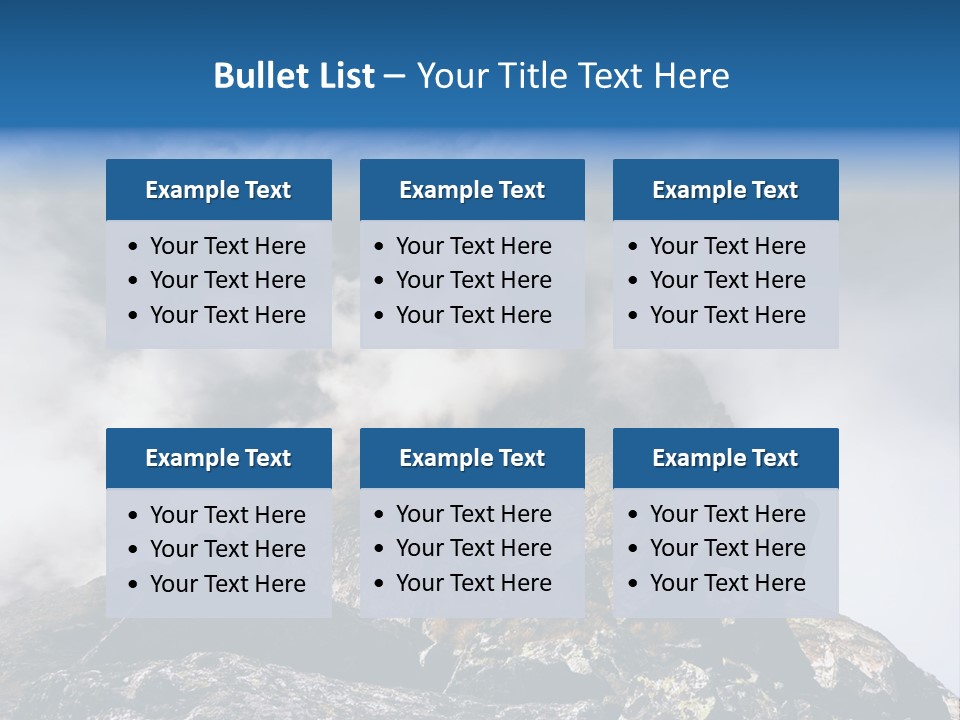 Sky Rock Mountain PowerPoint Template