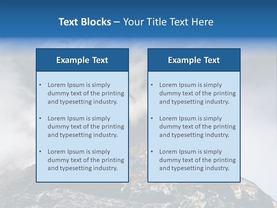 Sky Rock Mountain PowerPoint Template