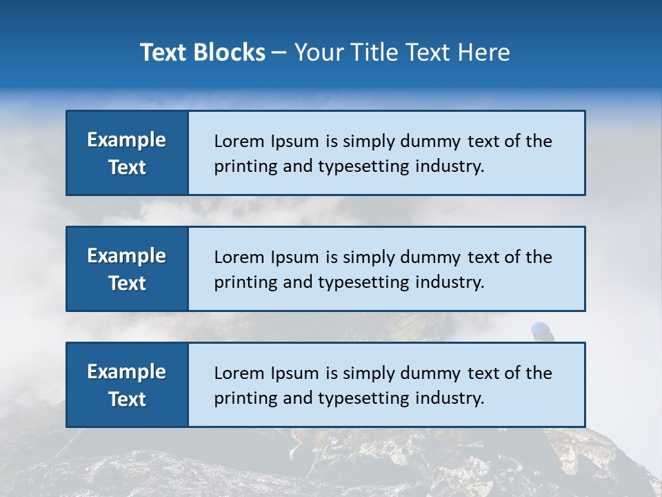 Sky Rock Mountain PowerPoint Template