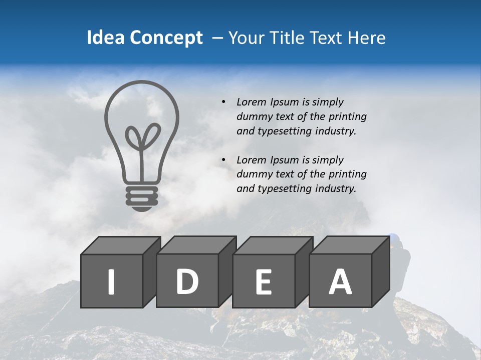 Sky Rock Mountain PowerPoint Template