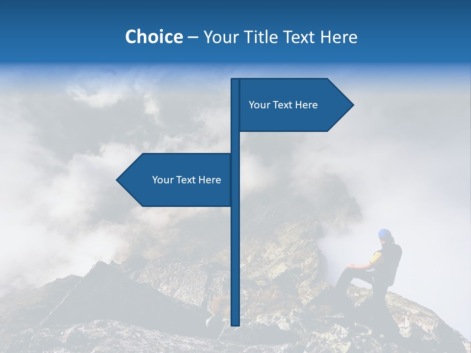 Sky Rock Mountain PowerPoint Template