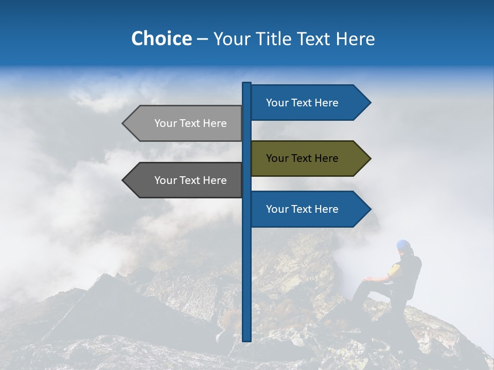 Sky Rock Mountain PowerPoint Template
