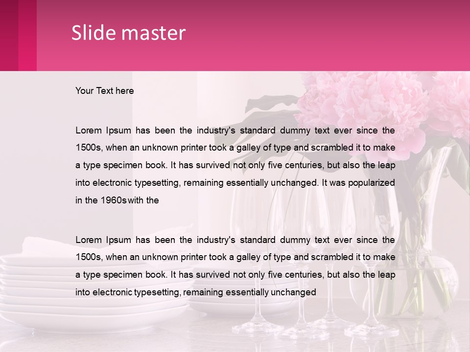 Formal Service Plates PowerPoint Template