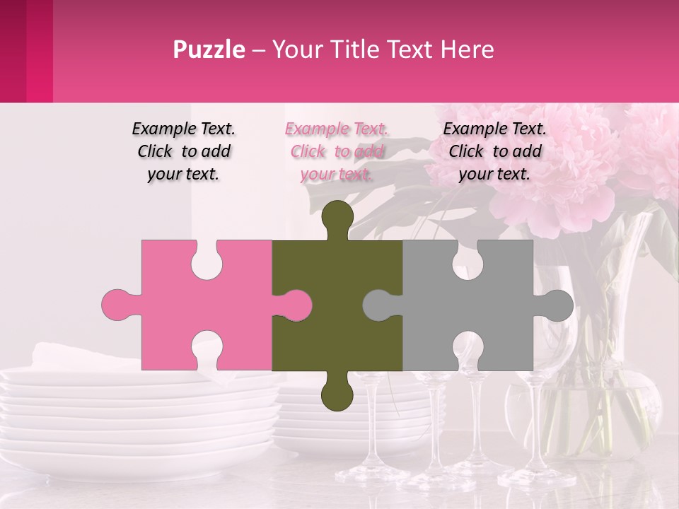 Formal Service Plates PowerPoint Template