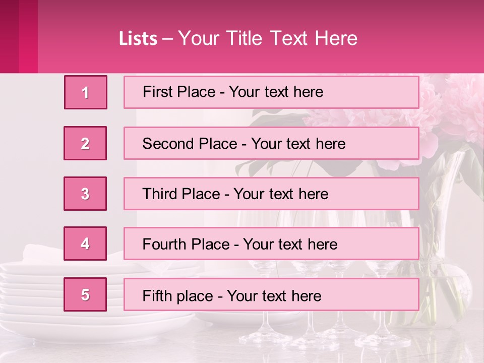 Formal Service Plates PowerPoint Template
