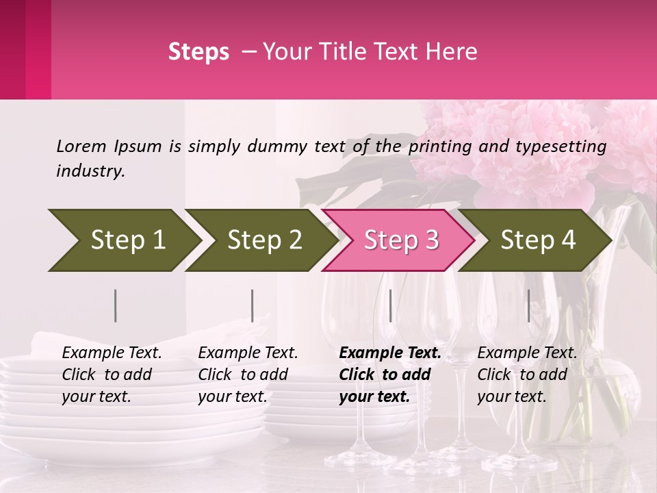 Formal Service Plates PowerPoint Template