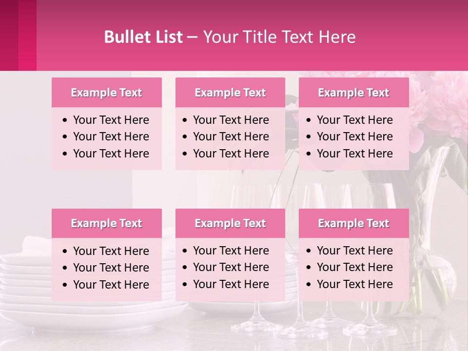 Formal Service Plates PowerPoint Template