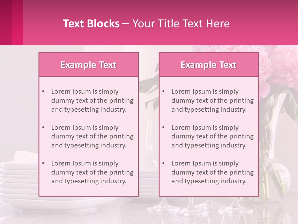 Formal Service Plates PowerPoint Template