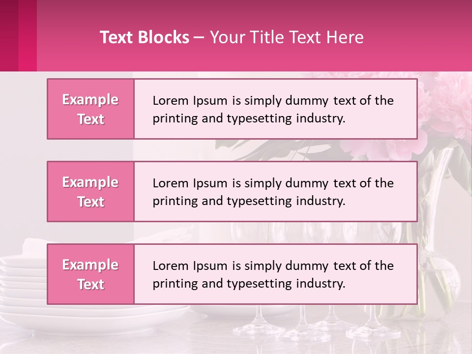 Formal Service Plates PowerPoint Template