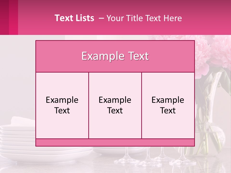 Formal Service Plates PowerPoint Template