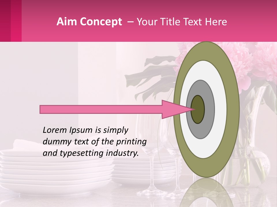 Formal Service Plates PowerPoint Template