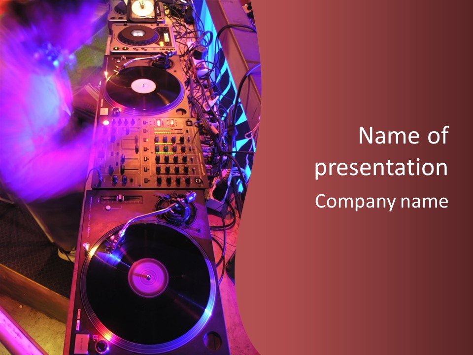 Work Rave Disco PowerPoint Template