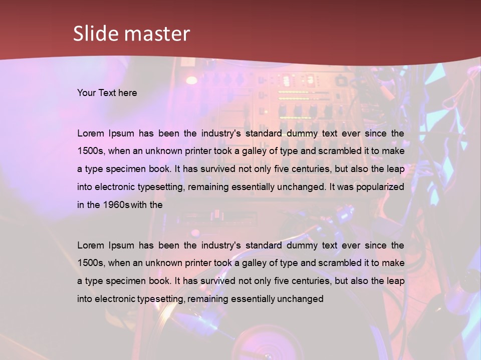 Work Rave Disco PowerPoint Template
