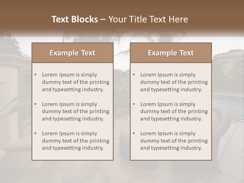 Girl Lounge Sunset PowerPoint Template