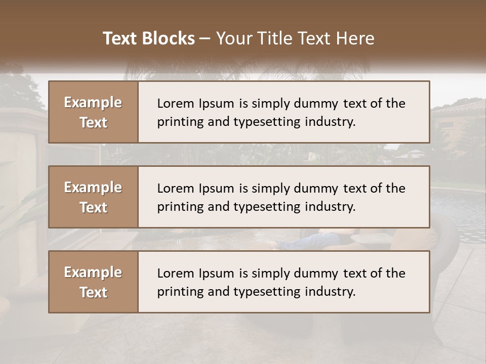 Girl Lounge Sunset PowerPoint Template