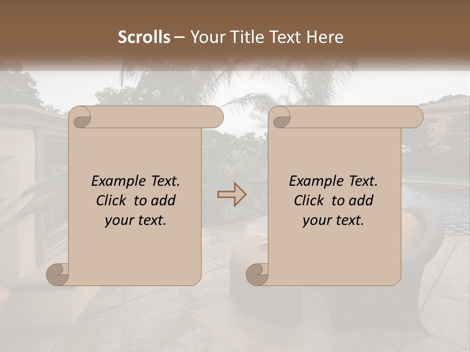Girl Lounge Sunset PowerPoint Template