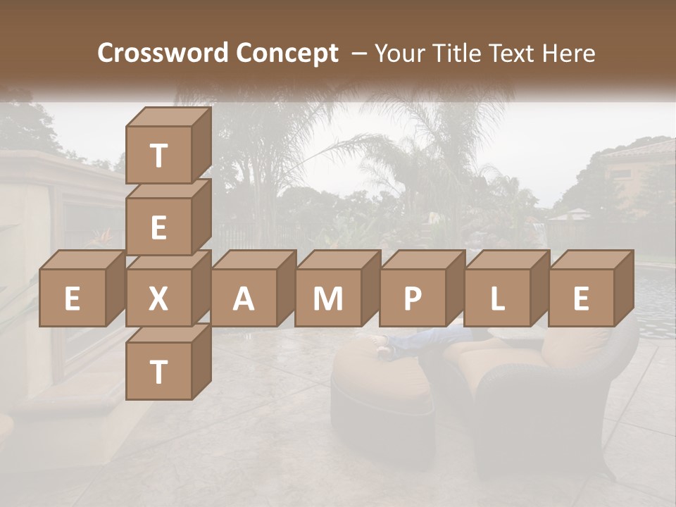 Girl Lounge Sunset PowerPoint Template