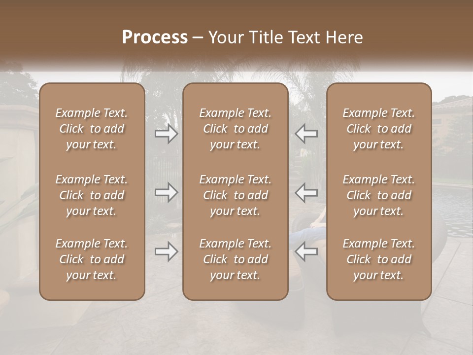 Girl Lounge Sunset PowerPoint Template