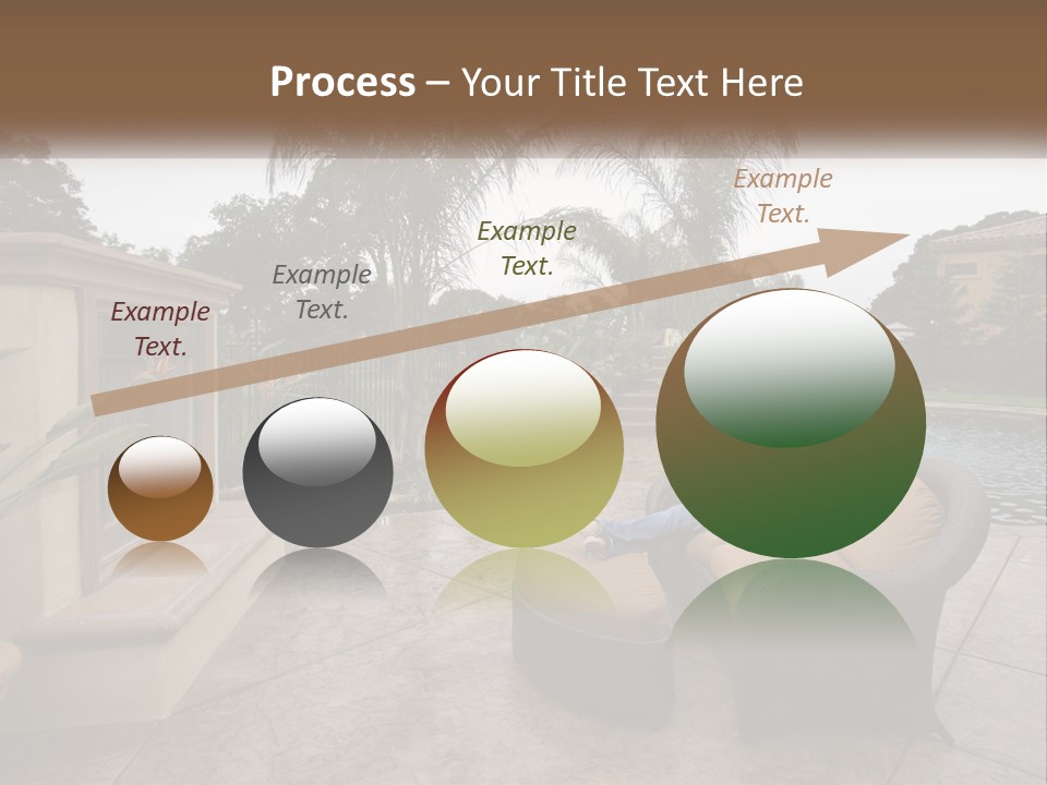 Girl Lounge Sunset PowerPoint Template