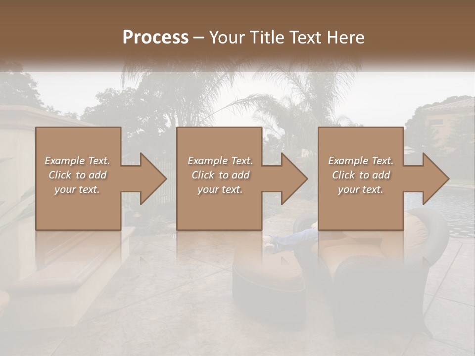 Girl Lounge Sunset PowerPoint Template