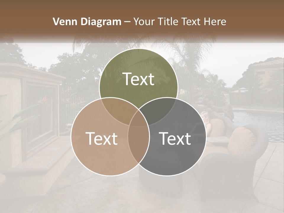 Girl Lounge Sunset PowerPoint Template