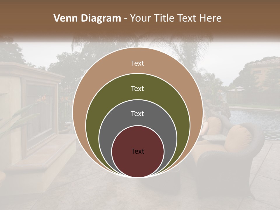 Girl Lounge Sunset PowerPoint Template