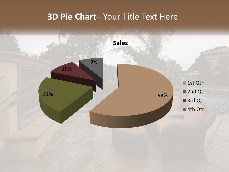 Girl Lounge Sunset PowerPoint Template