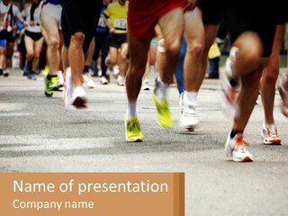 Moving Competing Motion PowerPoint Template
