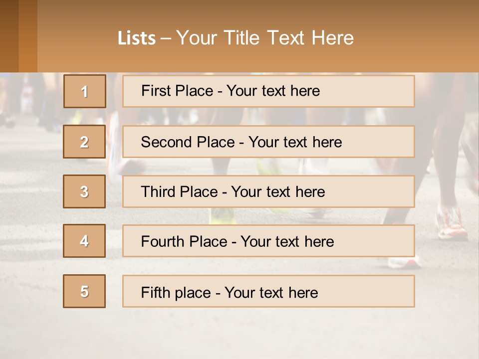 Moving Competing Motion PowerPoint Template
