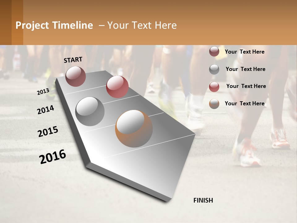 Moving Competing Motion PowerPoint Template