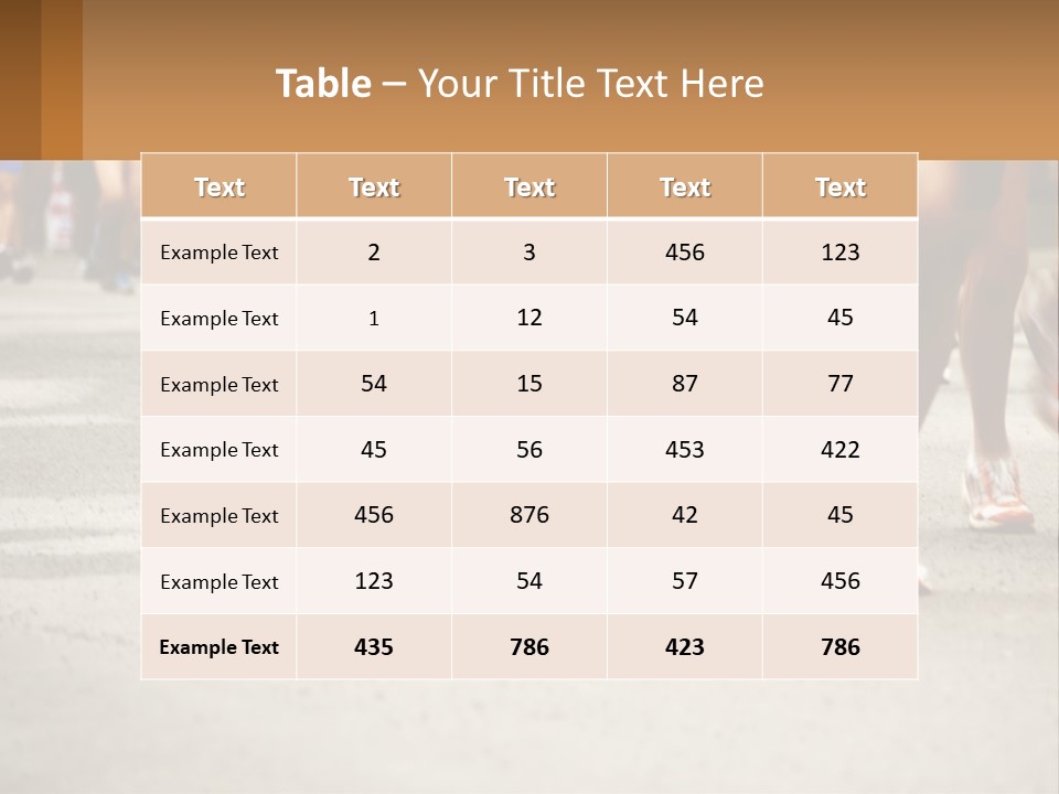 Moving Competing Motion PowerPoint Template