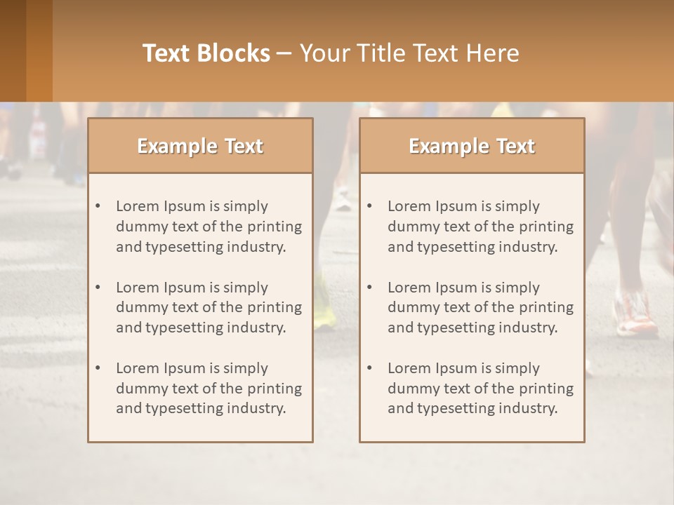 Moving Competing Motion PowerPoint Template