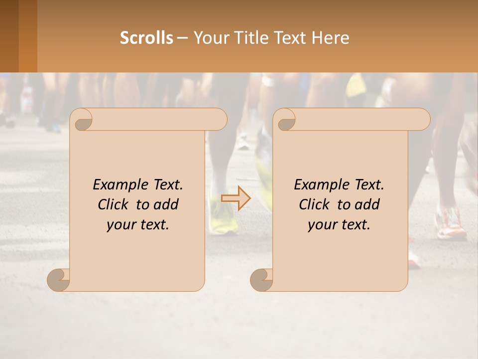Moving Competing Motion PowerPoint Template