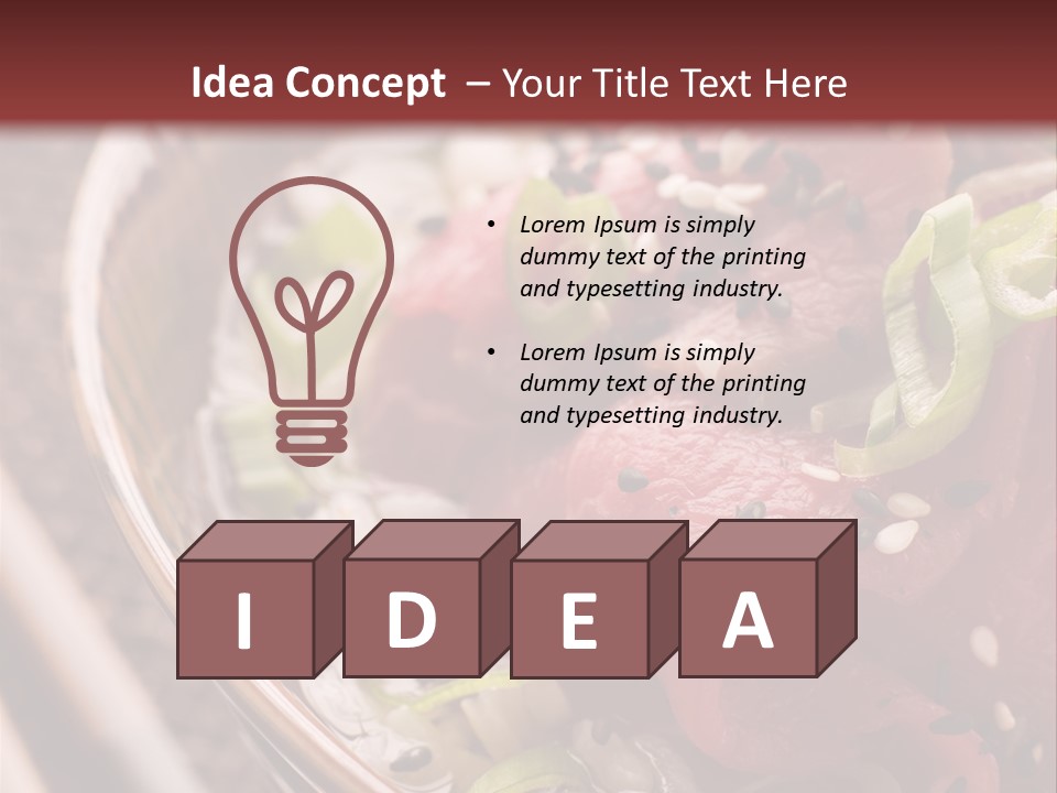 Main Cookery Wasabi PowerPoint Template