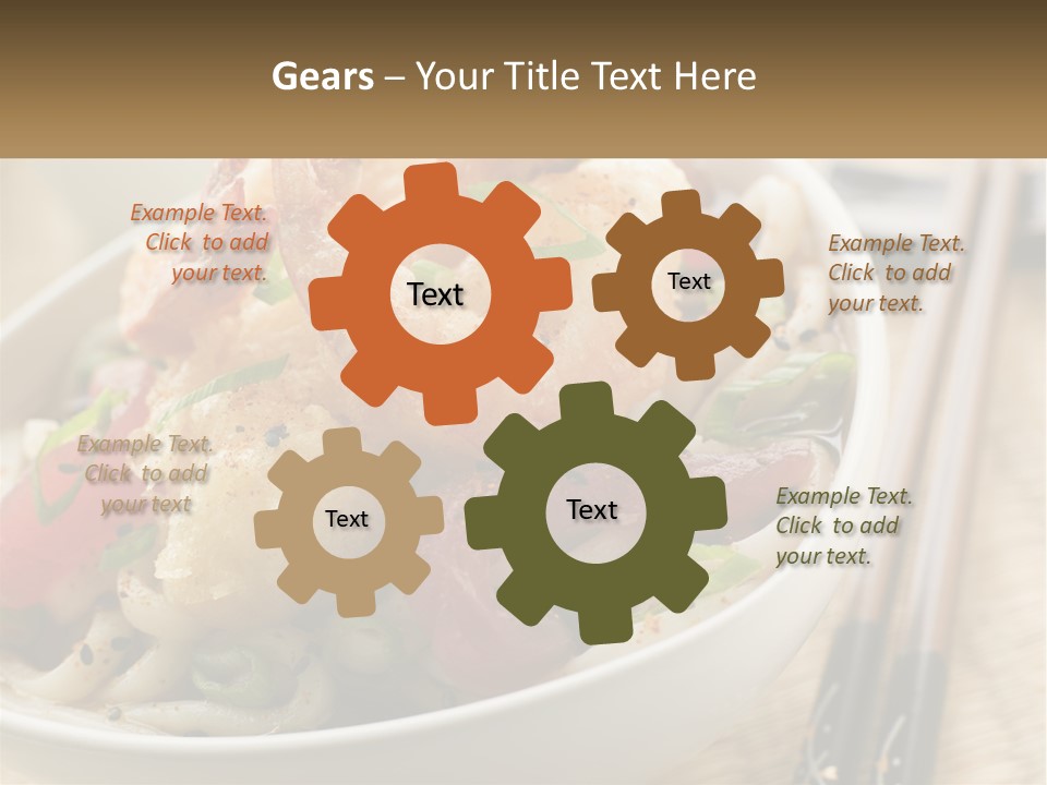 Shrimp Noone Noodle PowerPoint Template