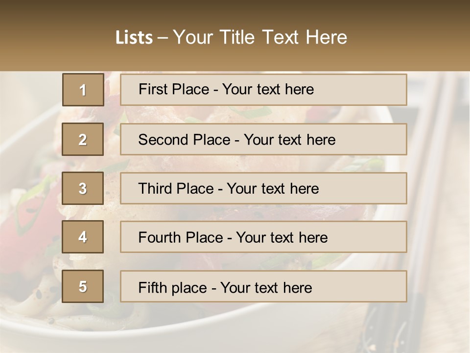 Shrimp Noone Noodle PowerPoint Template
