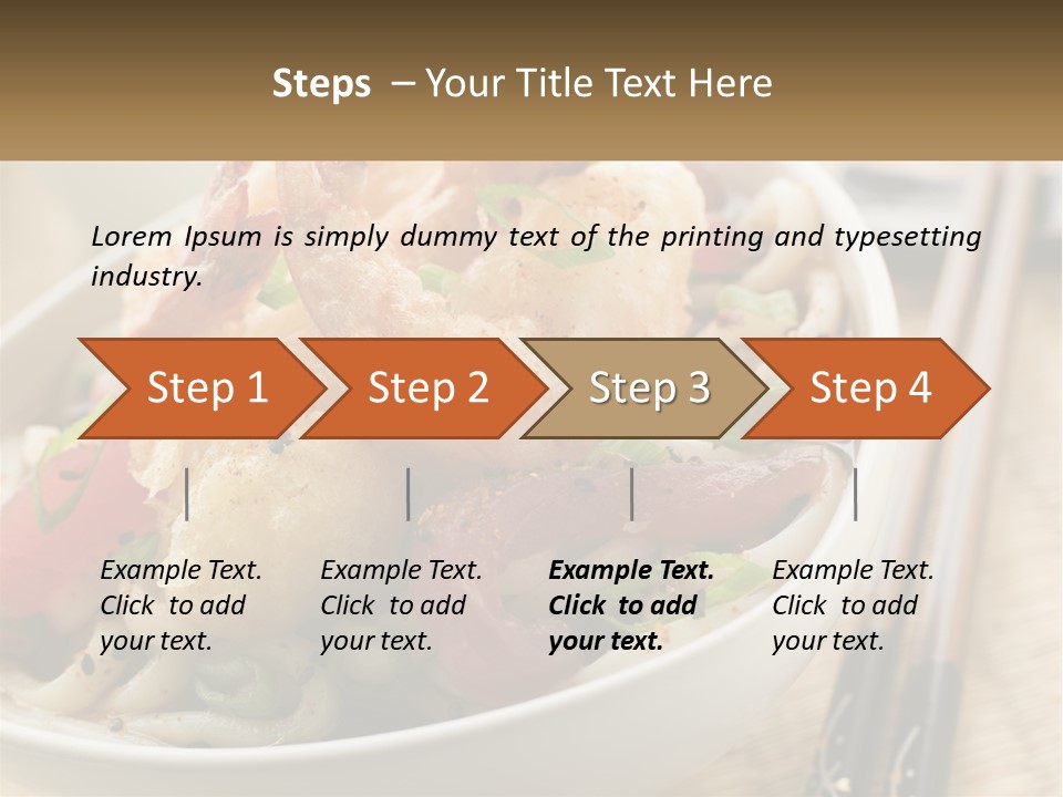 Shrimp Noone Noodle PowerPoint Template