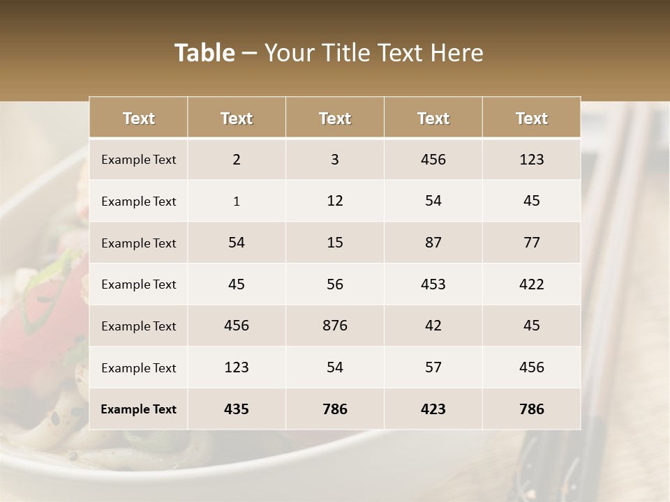 Shrimp Noone Noodle PowerPoint Template