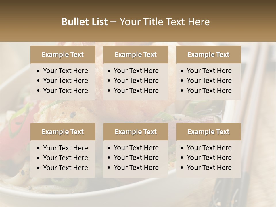 Shrimp Noone Noodle PowerPoint Template