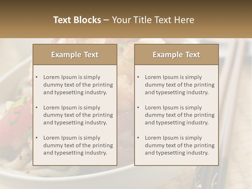 Shrimp Noone Noodle PowerPoint Template