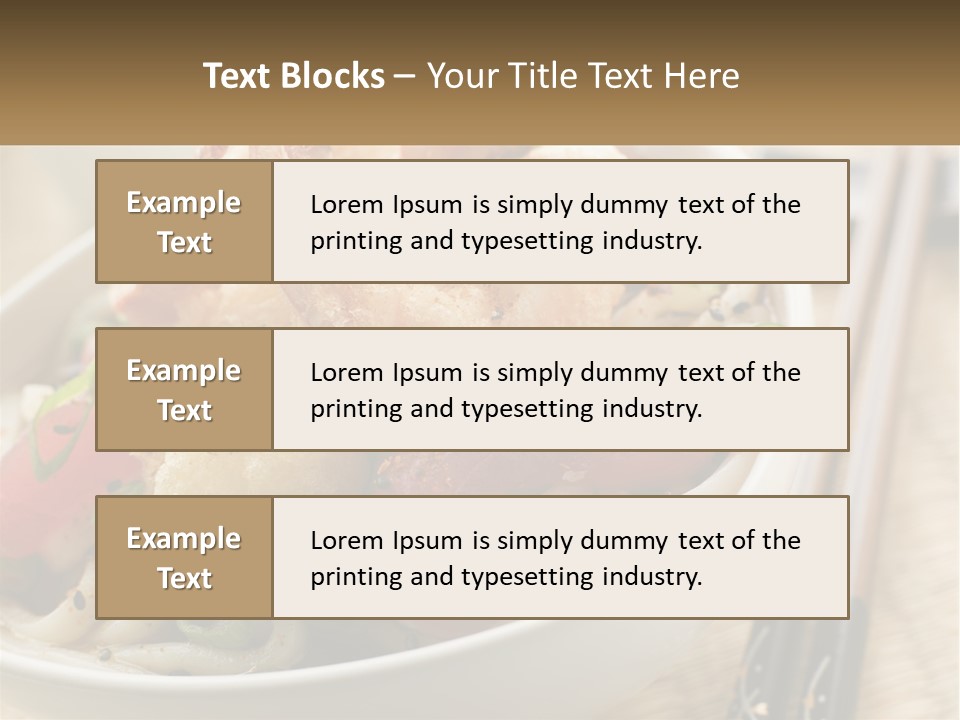 Shrimp Noone Noodle PowerPoint Template