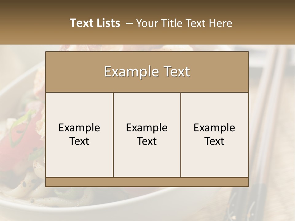 Shrimp Noone Noodle PowerPoint Template